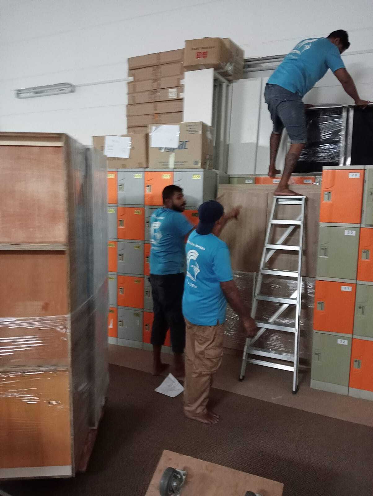 organizing lockers and office furniture