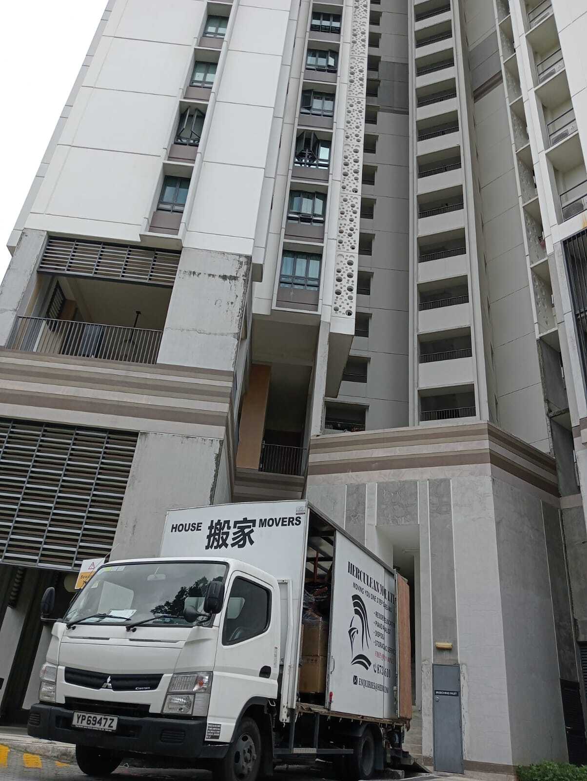 truck parked in loading bay