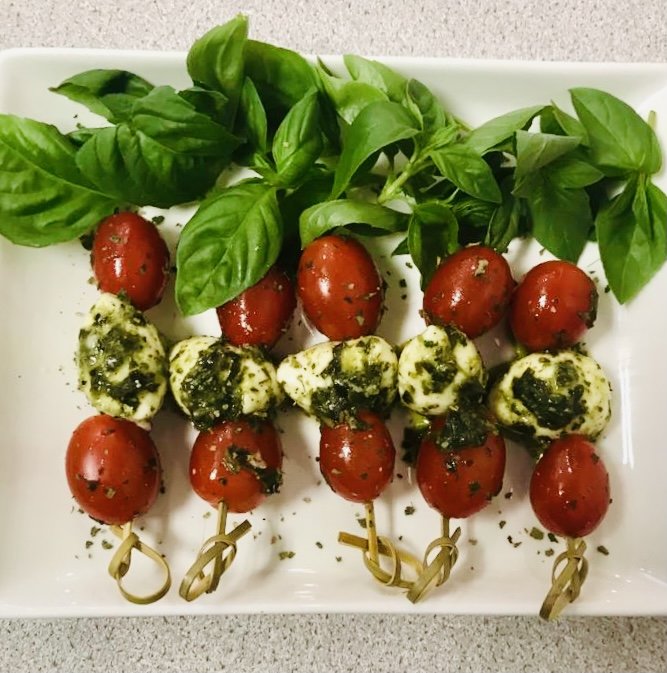 Caprese Canapes - Sweet Lemon Catering