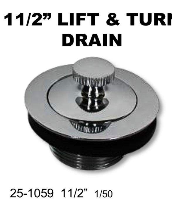 Lift and Turn Tub Drain Harbro Supply