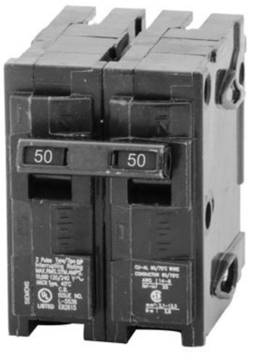 Siemens 50 Amp Double Pole Breaker Harbro Supply