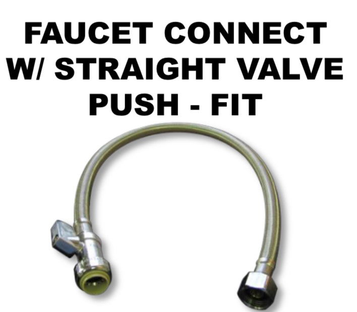 18" Sink Supply Line With Stop 1/2"X 1/2" Harbro Supply