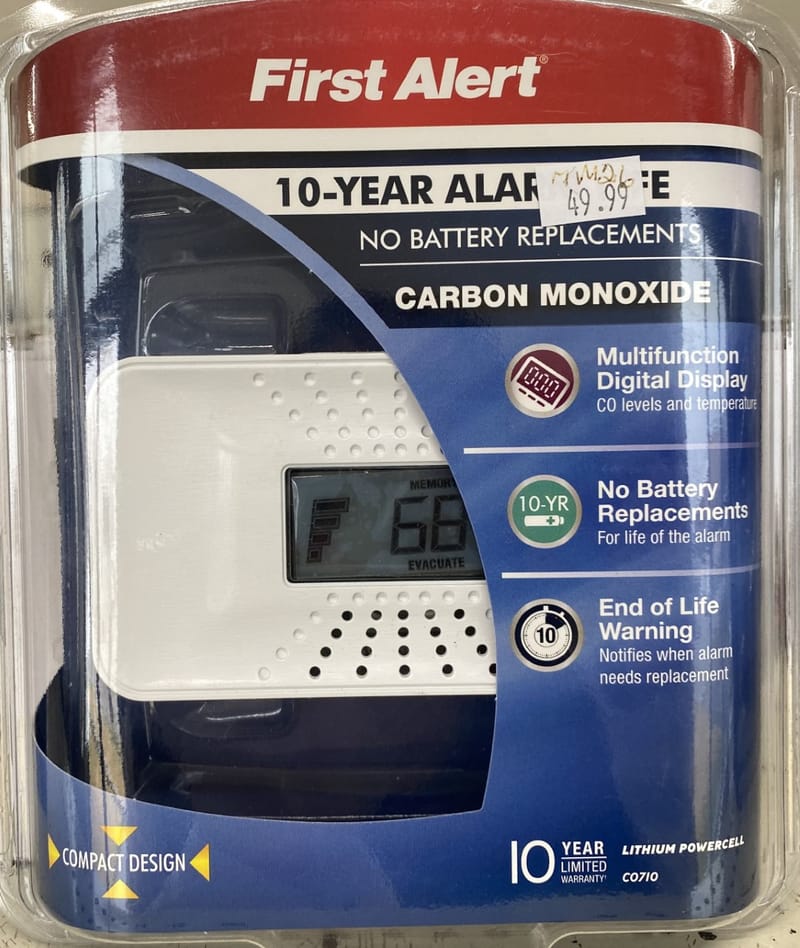 First Alert Carbon Monoxide Alarm Harbro Supply