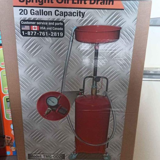 TMG 20 gallon upright Fluid drain merobsurplus