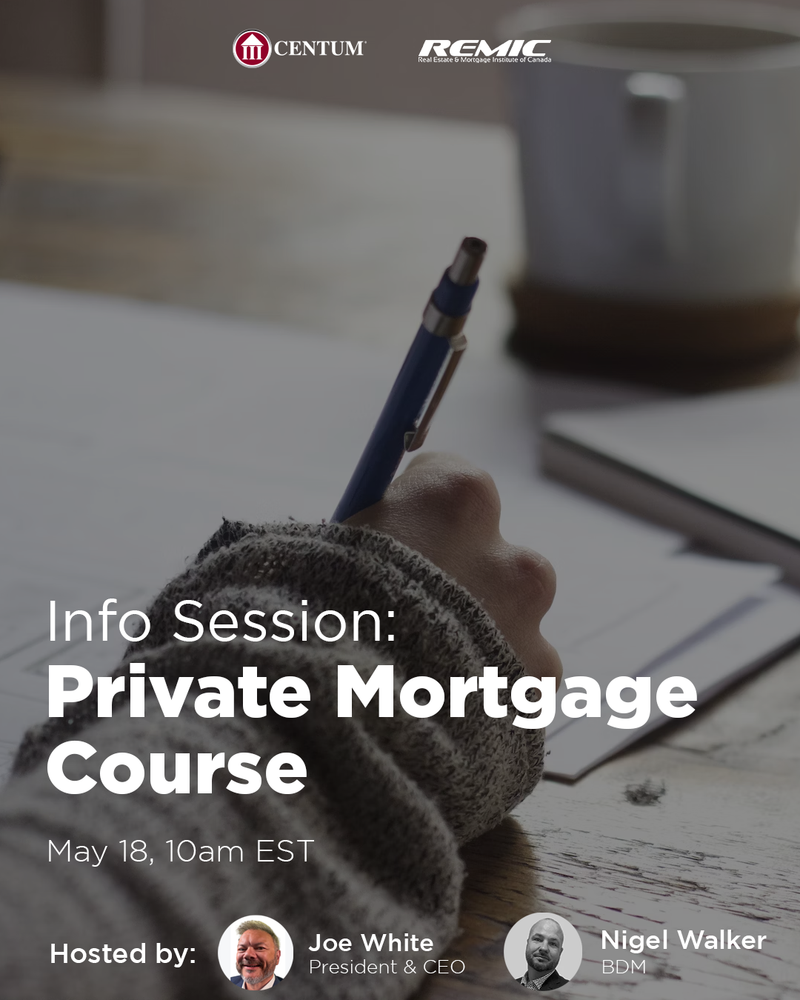 REMIC Private Mortgage Course Info Session