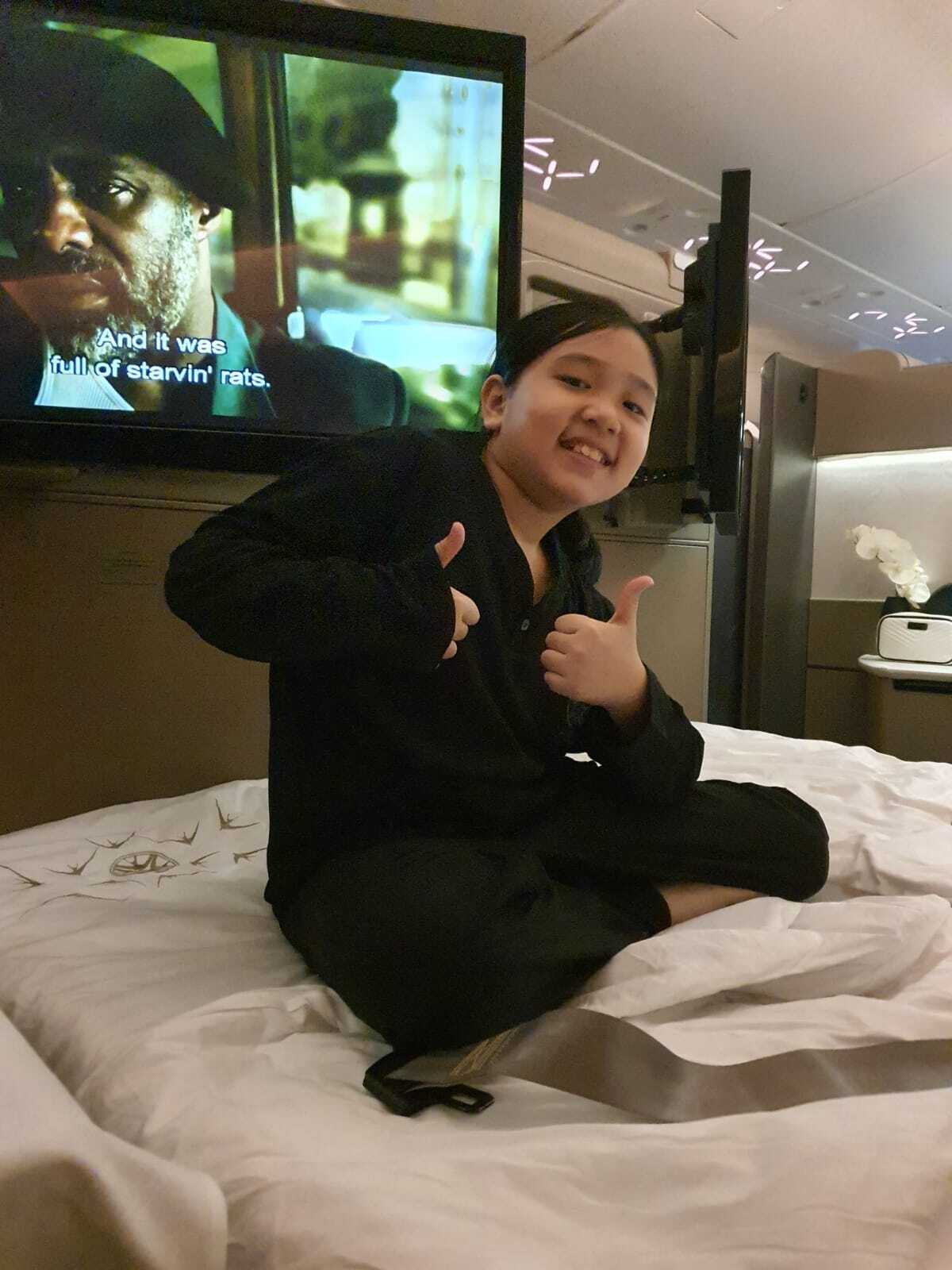 Space Camp Student during flight to Houston