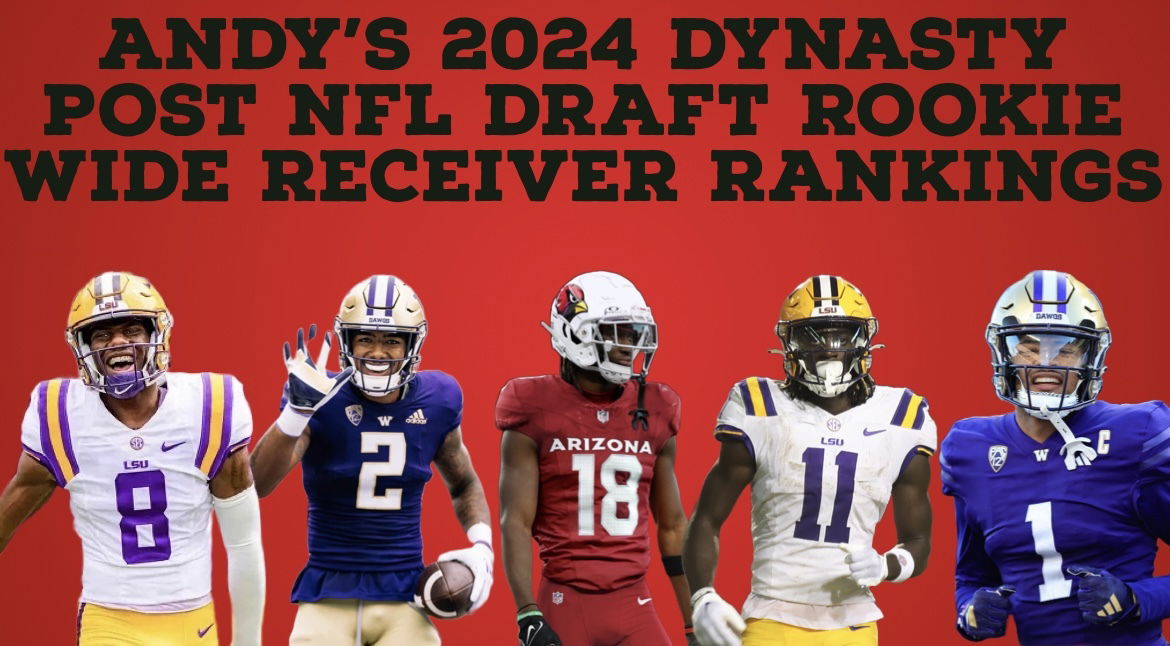 Andy's 2024 Post NFL Draft Dynasty Rookie Wide Receiver Rankings