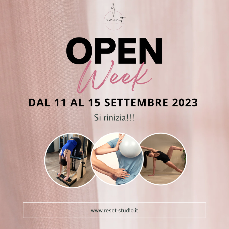 Open week settembre 2023