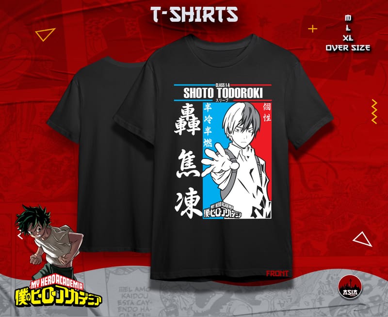 Shoto Todoroki T-Shirt - Asia Store