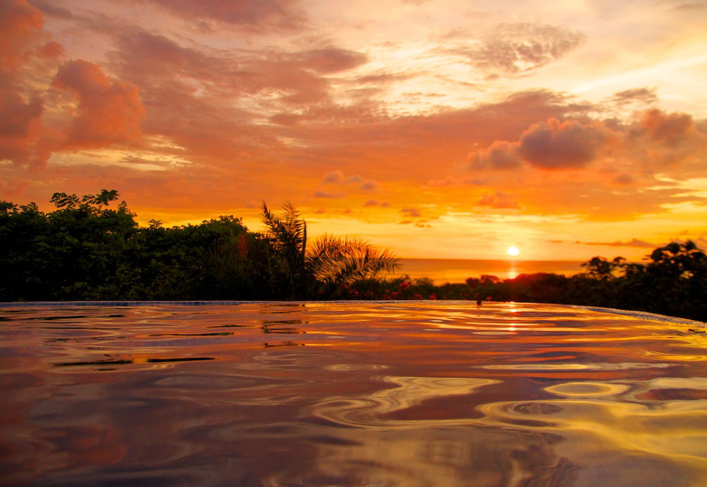 Sunset from Infinity Pool