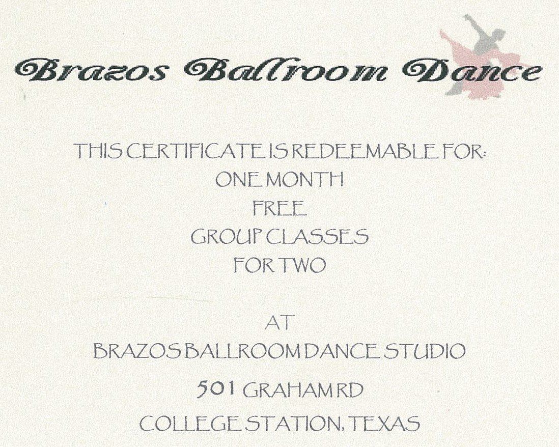 One Month Group Dance Lessons for 2