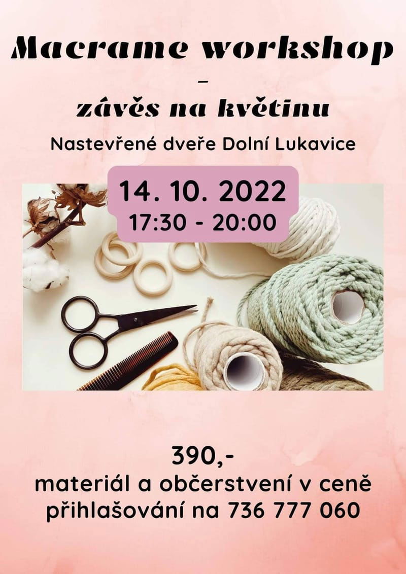 Macrame workshop - závěs na květinu