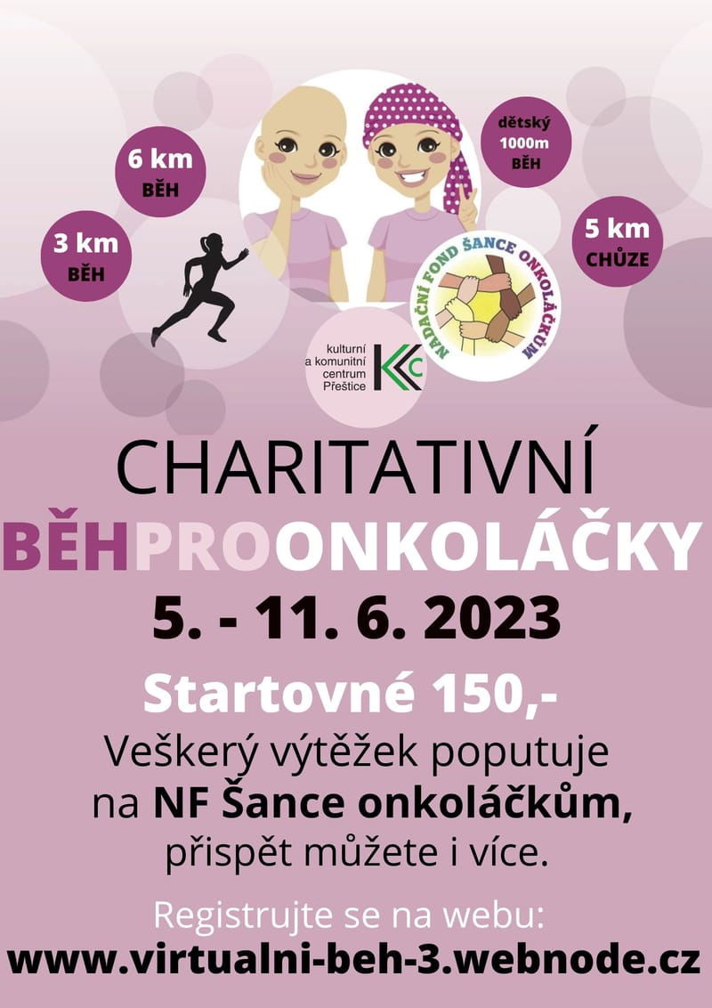 Charitativní běh pro onkoláčky 2023