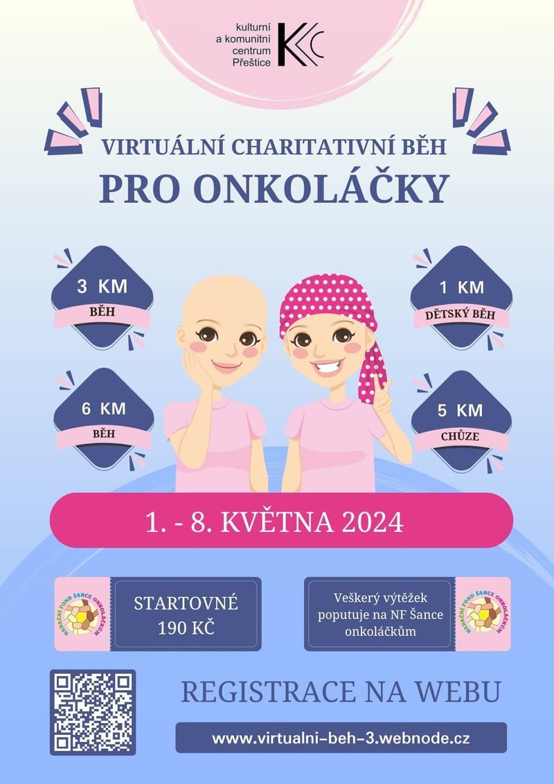 Virtuální charitativní běh pro onkoláčky 2024