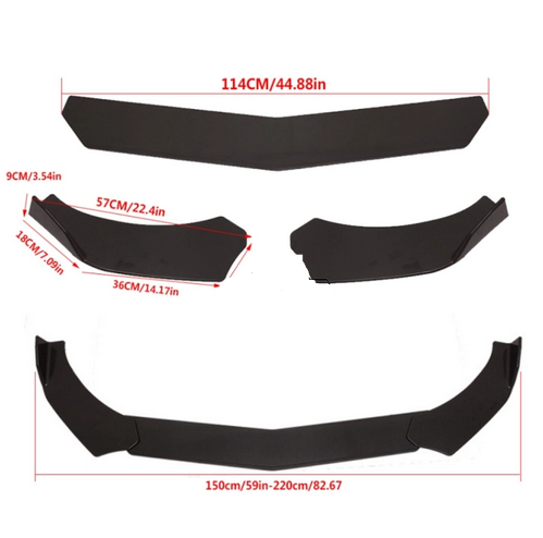 Car Tuning Parts Front Bumper Lip Front Lip for Universal Cars ...