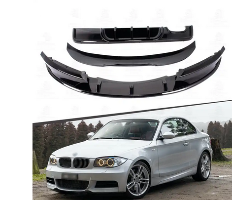 Plastic ABS Front Bumper Splitter Lip Rear Diffuser Body kit Side ...
