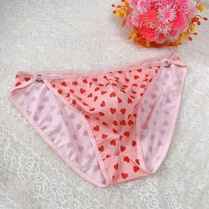 Ice Silk Panties for Men with a Print