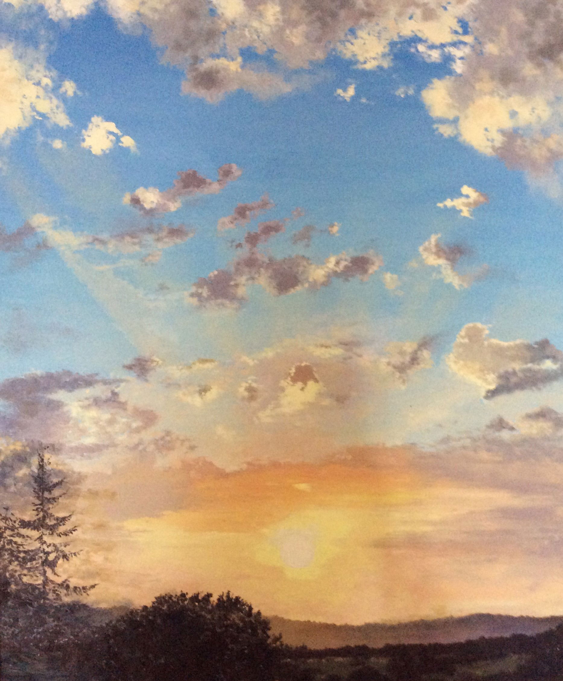 'Sunset with Clouds' SOLD