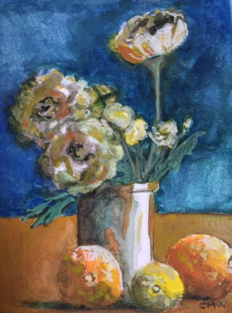 Still Life - ORIGINAL SOLD  available as greeting card at Co-Art Gallery