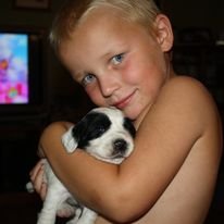 Bennett with a puppy
