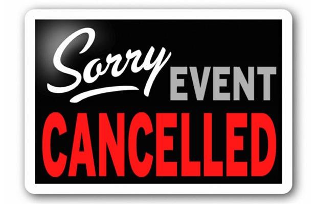 Cancelled due to bad weather