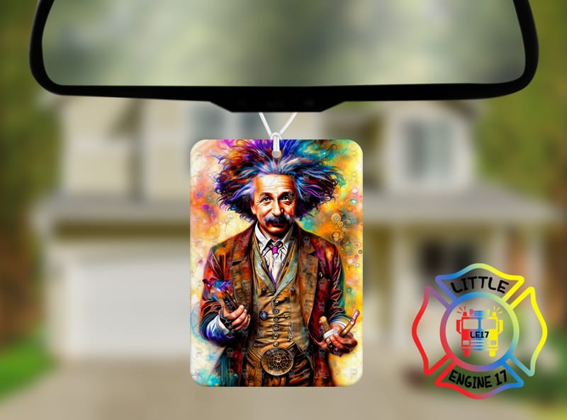Steam Punk Einstein Car Air Freshener Little Engine 17