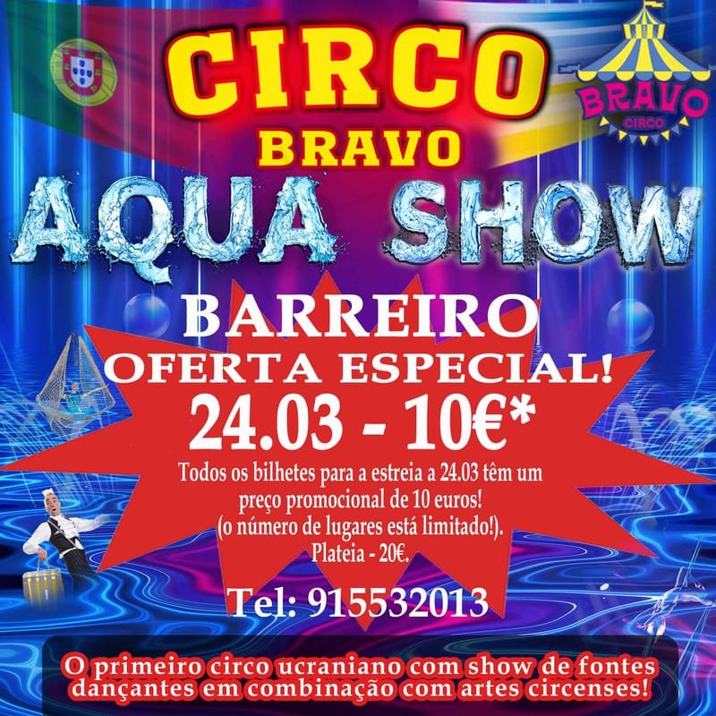 BARREIRO: AQUA MAGIK SHOW (24.03 às 21h30)