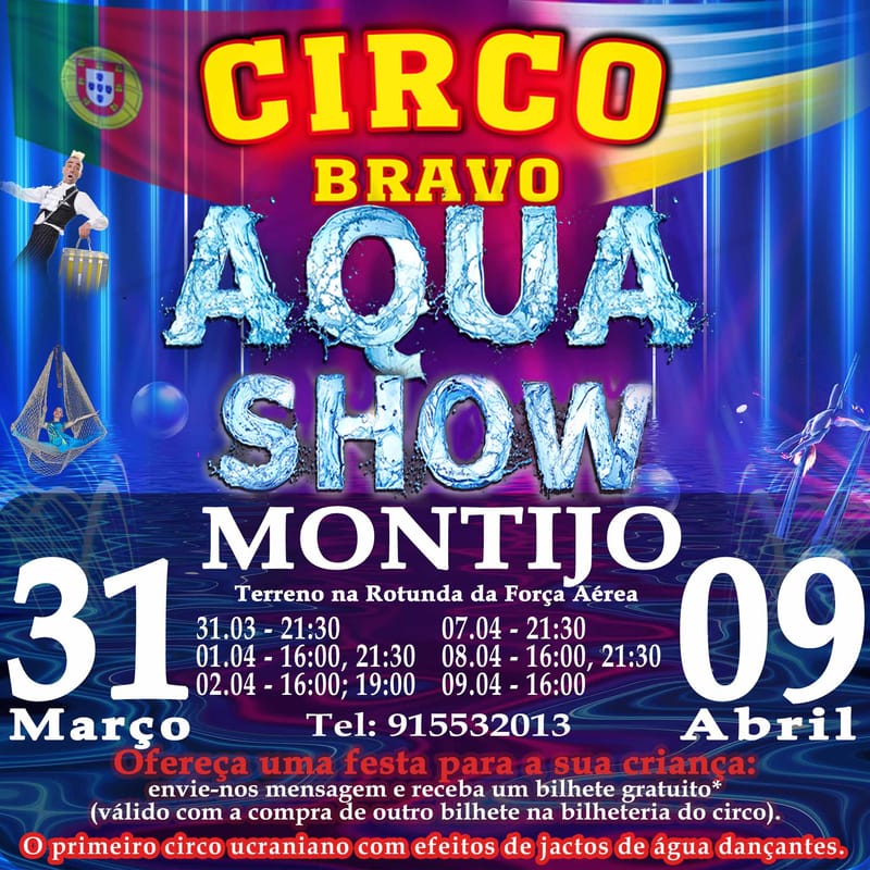 MONTIJO: AQUA MAGIK SHOW (01.04 às 16h)