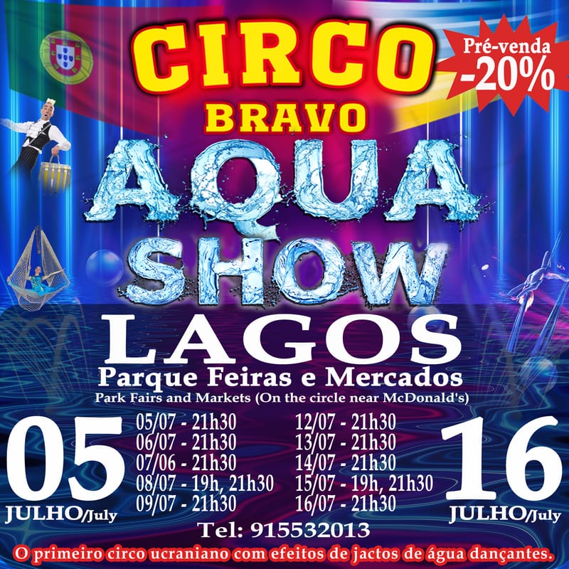 LAGOS: AQUA MAGIK SHOW (15.07 às 19h)