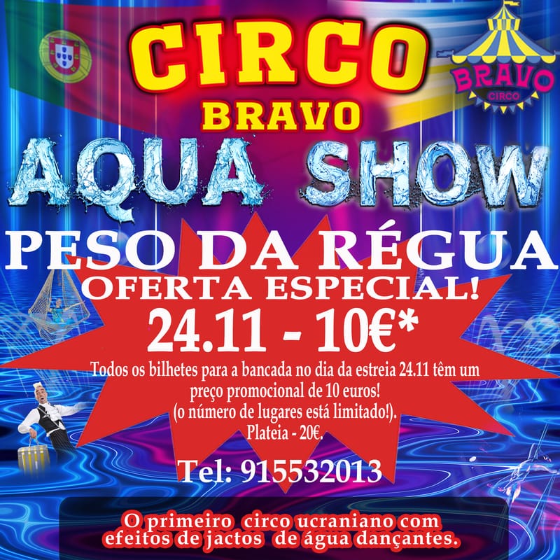 PESO DA RÉGUA: AQUA MAGIK SHOW (24.11 às 21h)