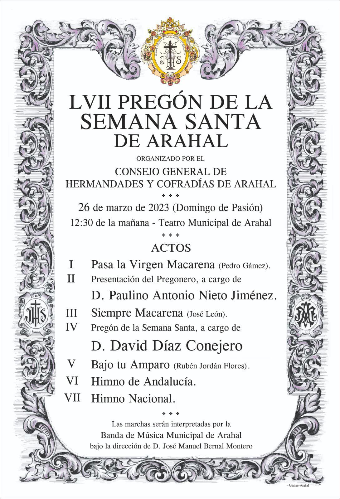 LVII Pregón de la Semana Santa de Arahal