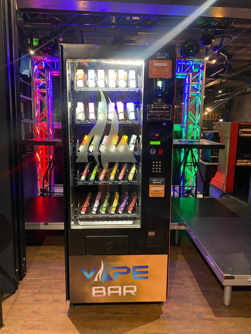 Temperature controlled Vending machine Vape Bar