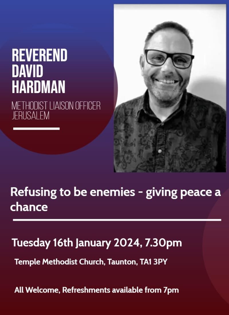 Middle East - Refusing to be enemies Meeting with Reverend David Hardman