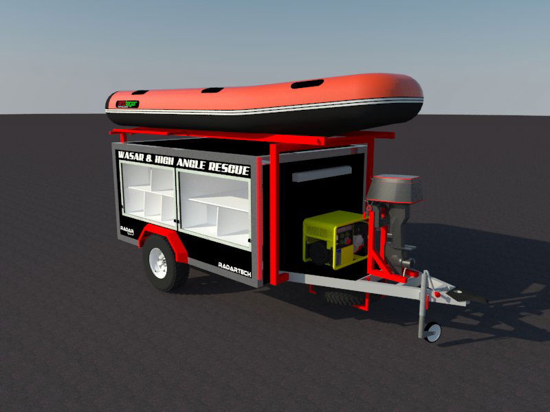 SW RESCUE BOAT & TRAILER - T3CKGROUP - TG GLOBAL TRADE OPC