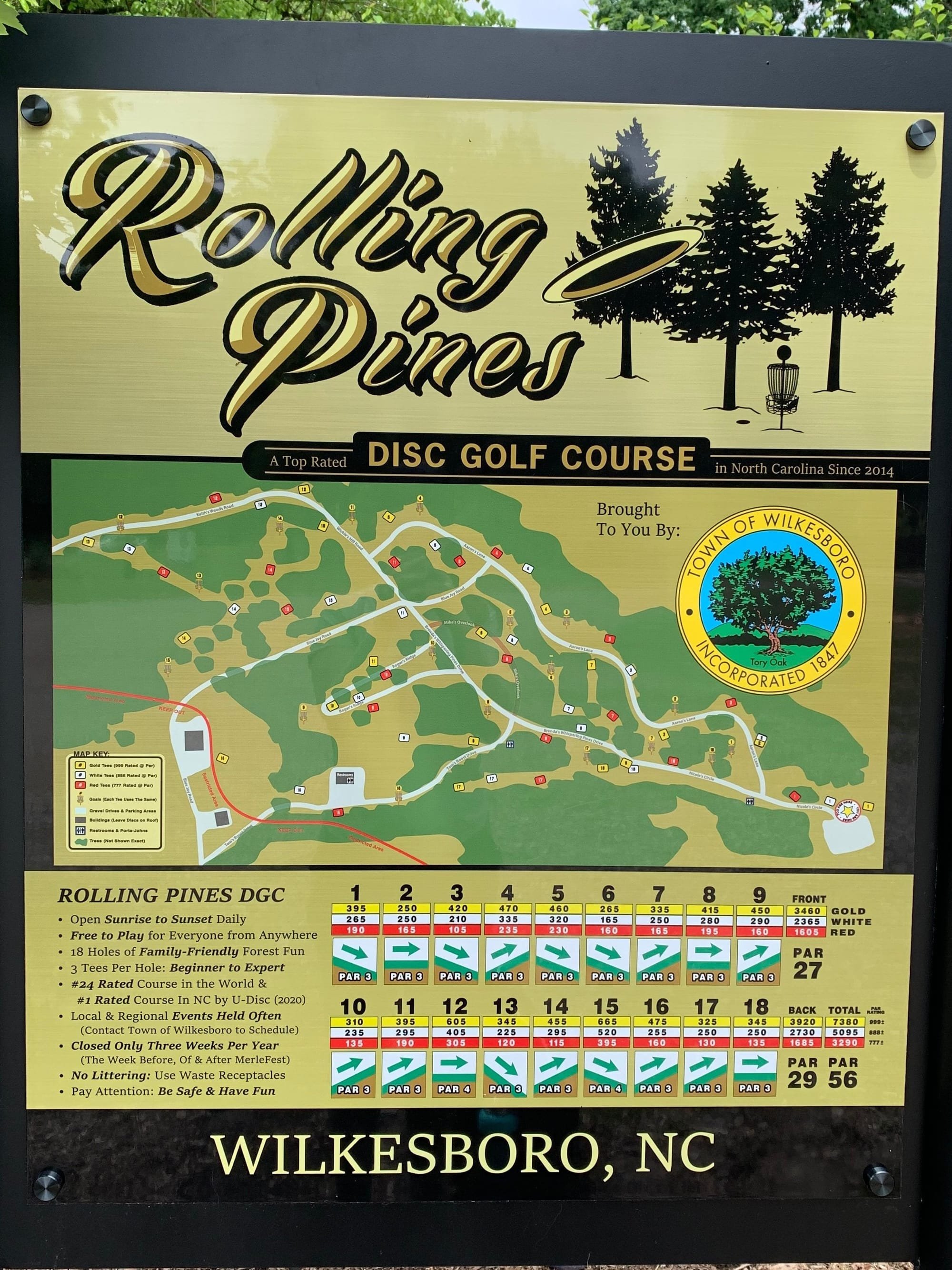 Rolling Pines Disc Golf Course Review