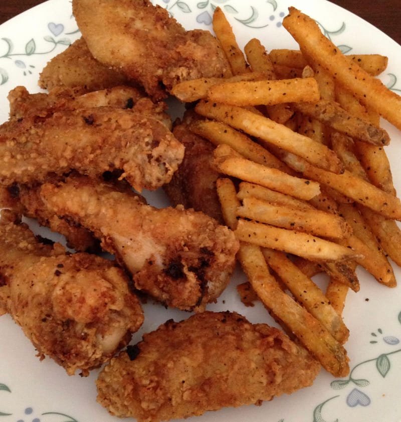 6pc Wings with Fries