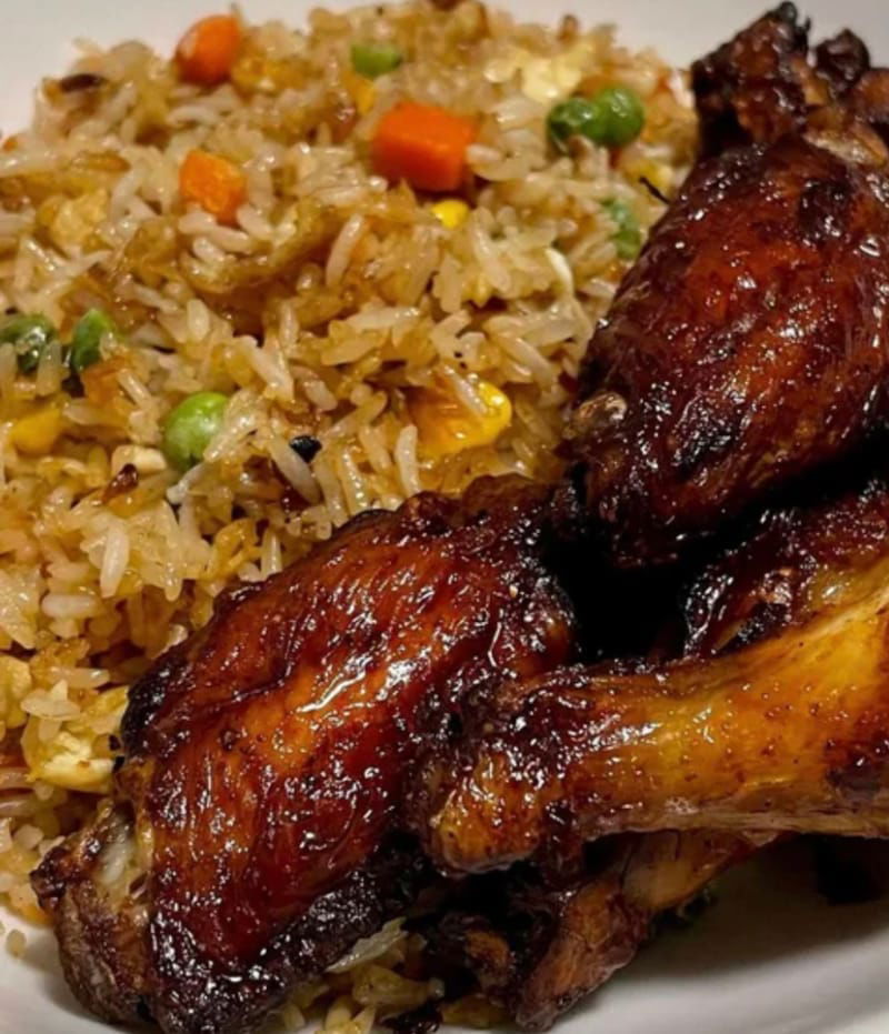 10pc Wings with Vegetable Fried Rice
