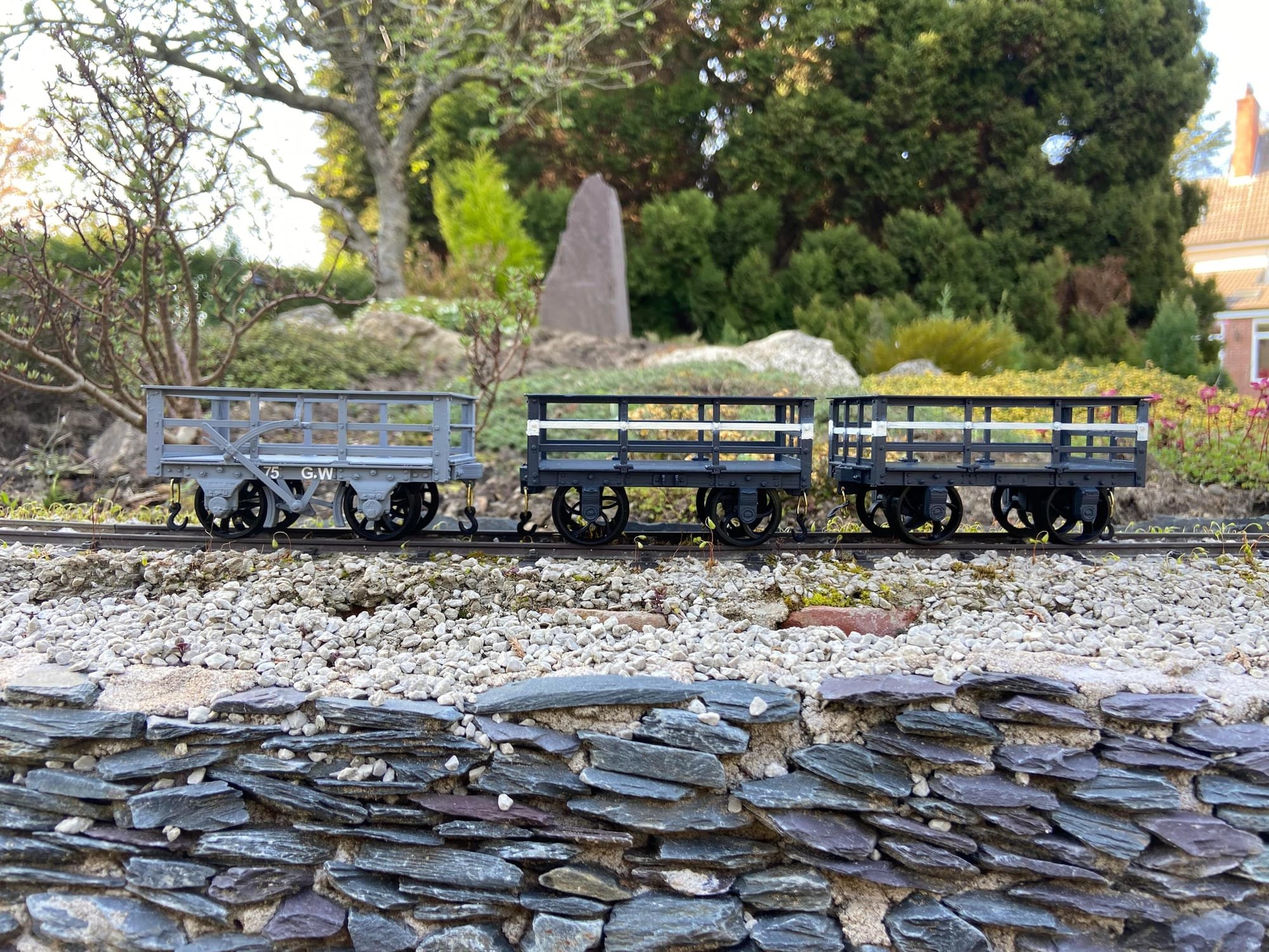 GWR 2 Ton Slate wagon and 2x LNWR Slate Wagons by Jack Hartwell