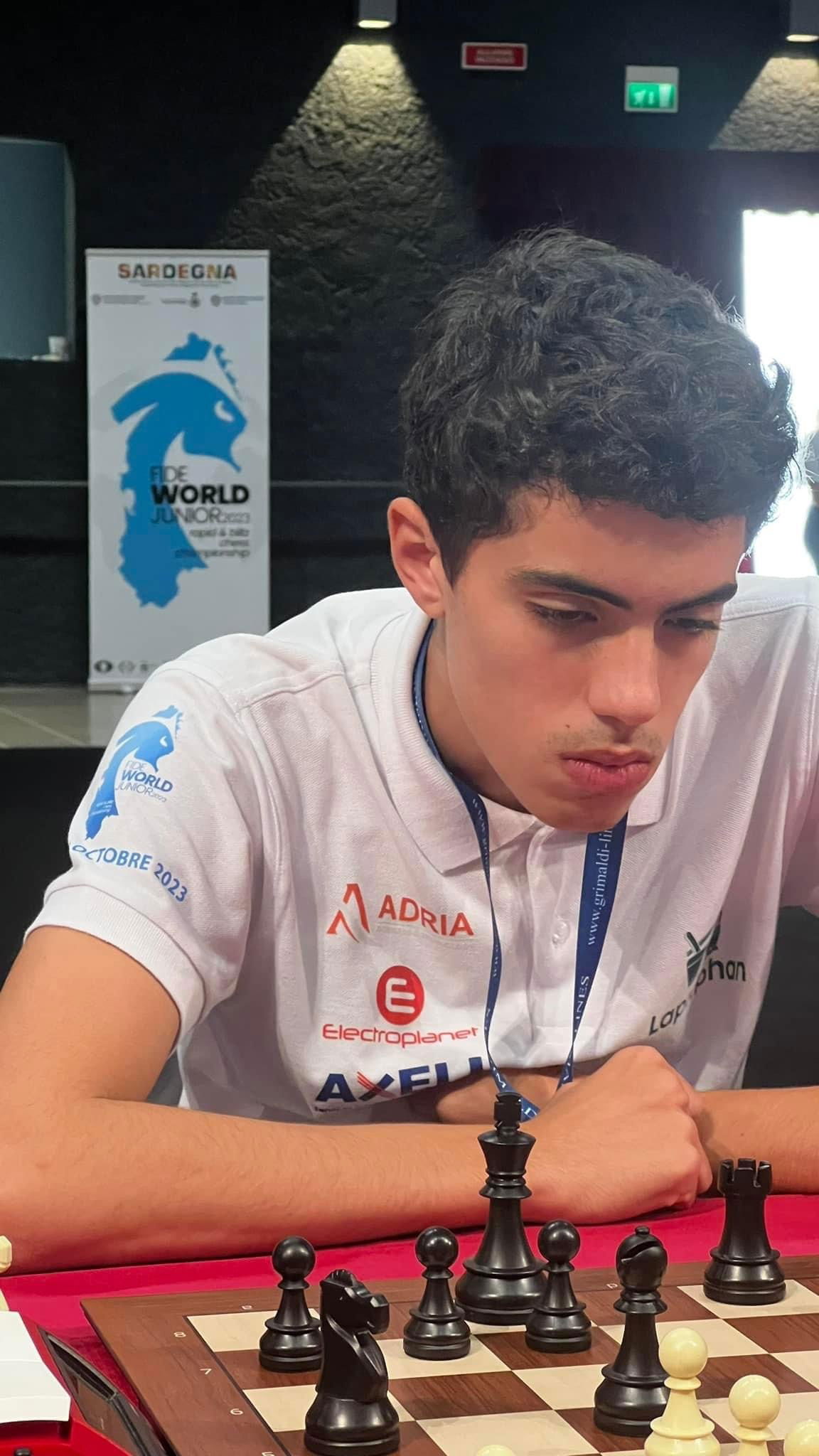 Mohamed Jad TOUMI brille au Championnat du Monde d’échecs en Sardaigne et décroche 71 points elo