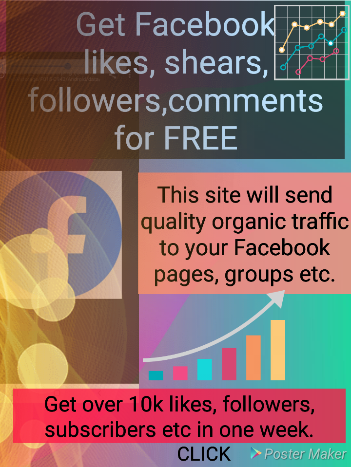 GET FACEBOOK LIKES, SHEARS, FOLLOWERS, COMMENTS etc FOR FREE.