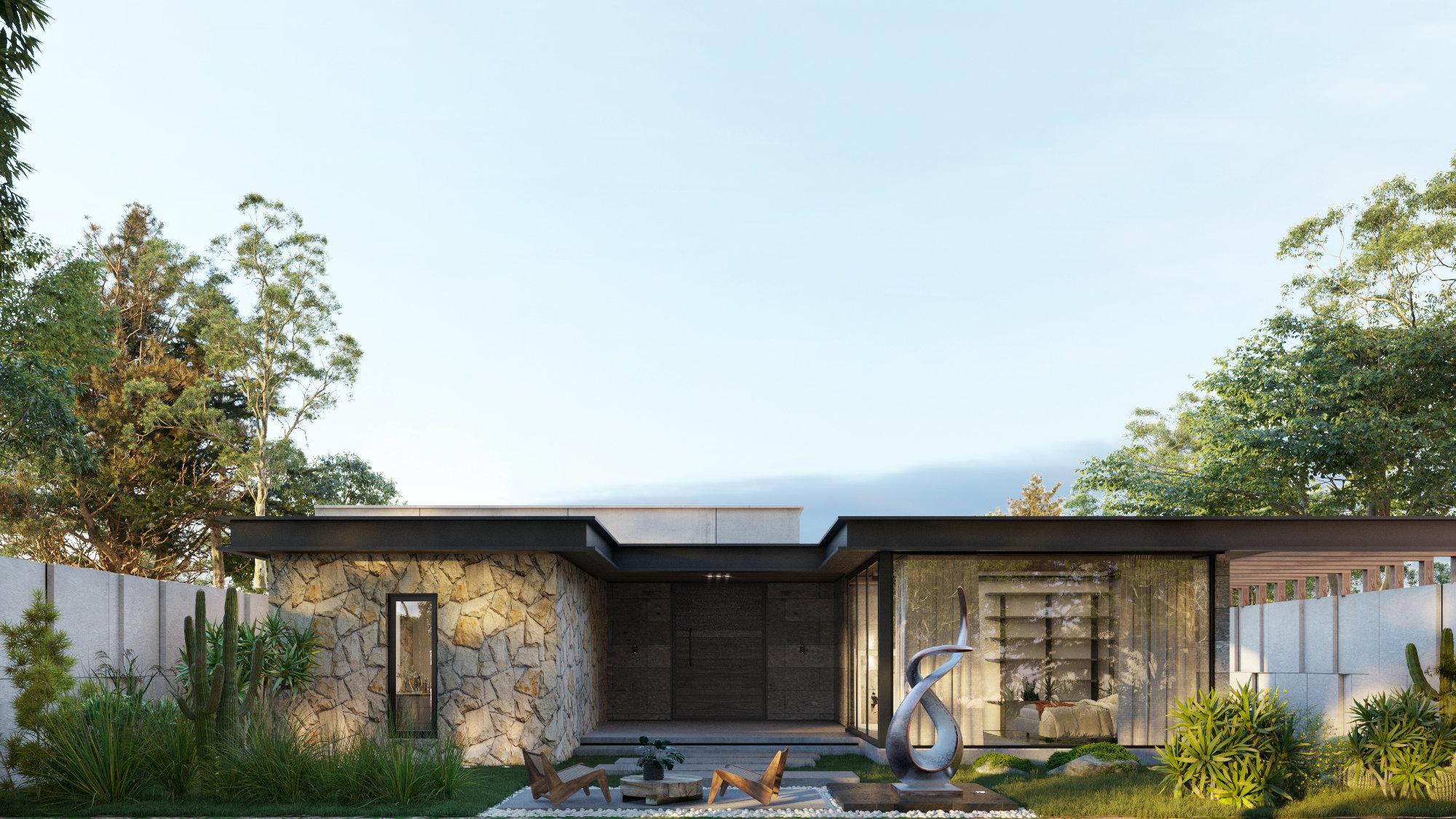 View of PEACEFUL OASIS - SHI architecture