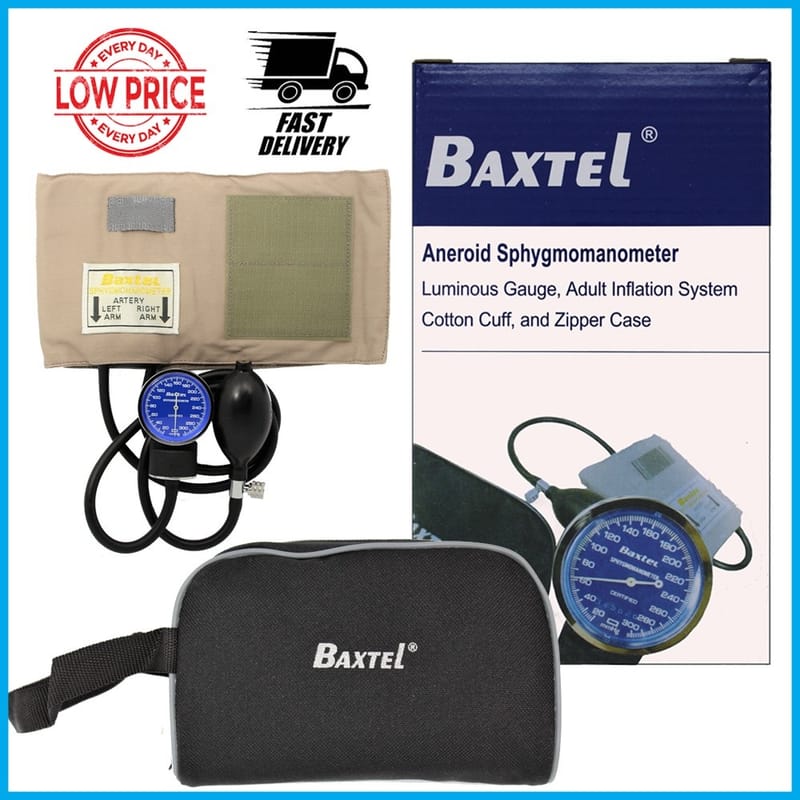BAXTEL Sphygmomanometer BP Aneroid Manual With Stethoscope BAXTEL Sphygmomanometer BP Aneroid Manual With Stethoscope