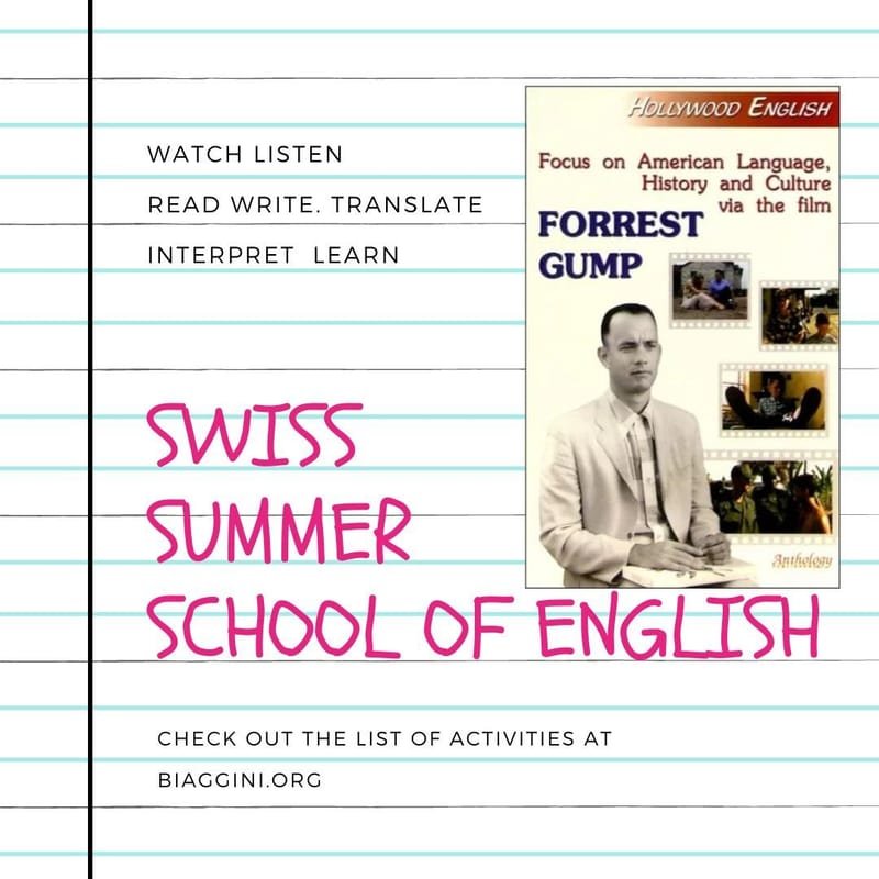 New Summer Course: Focus on American Language, History and Culture • via the film FORREST GUMP