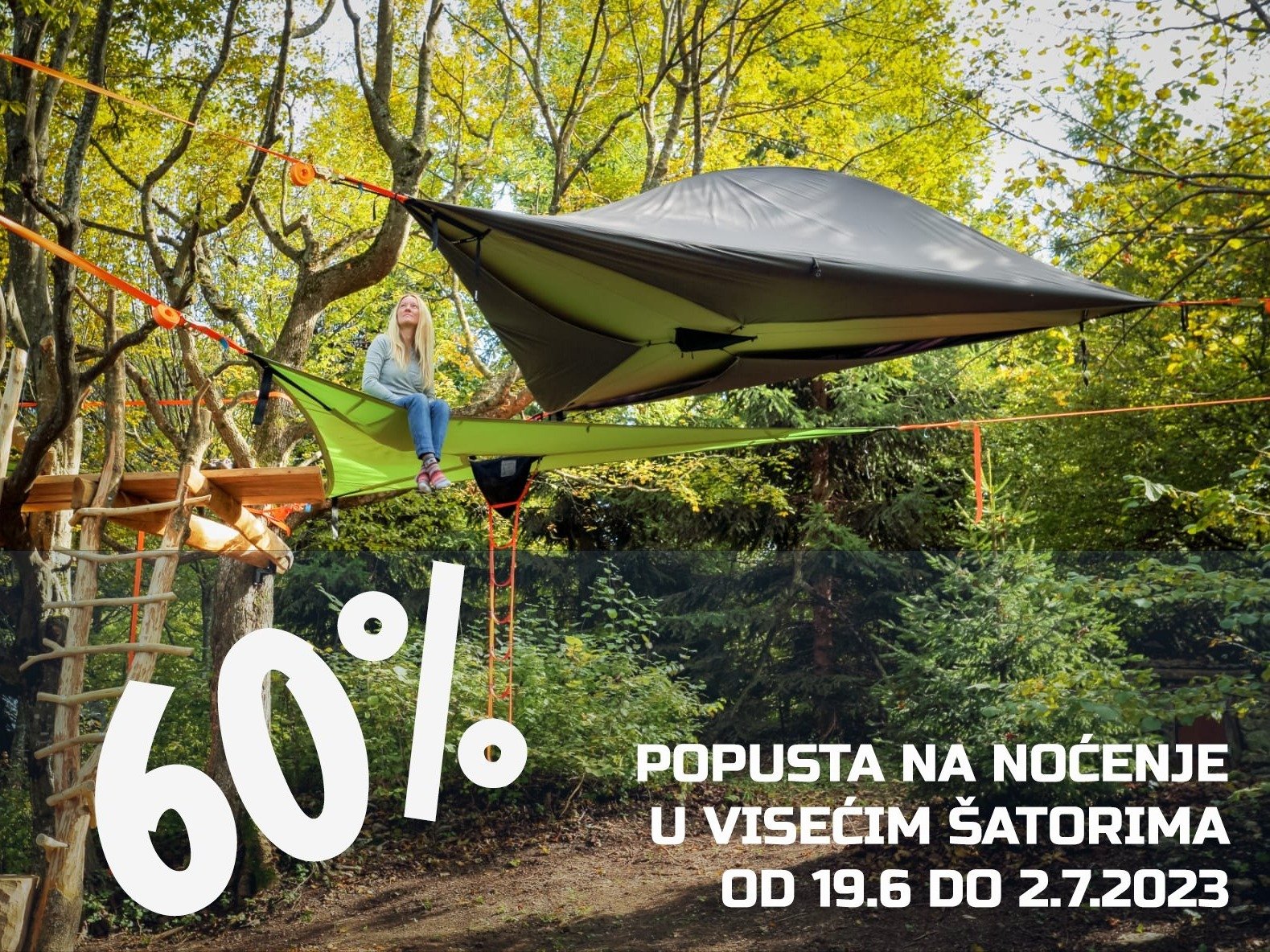 60% popusta na viseće šatore