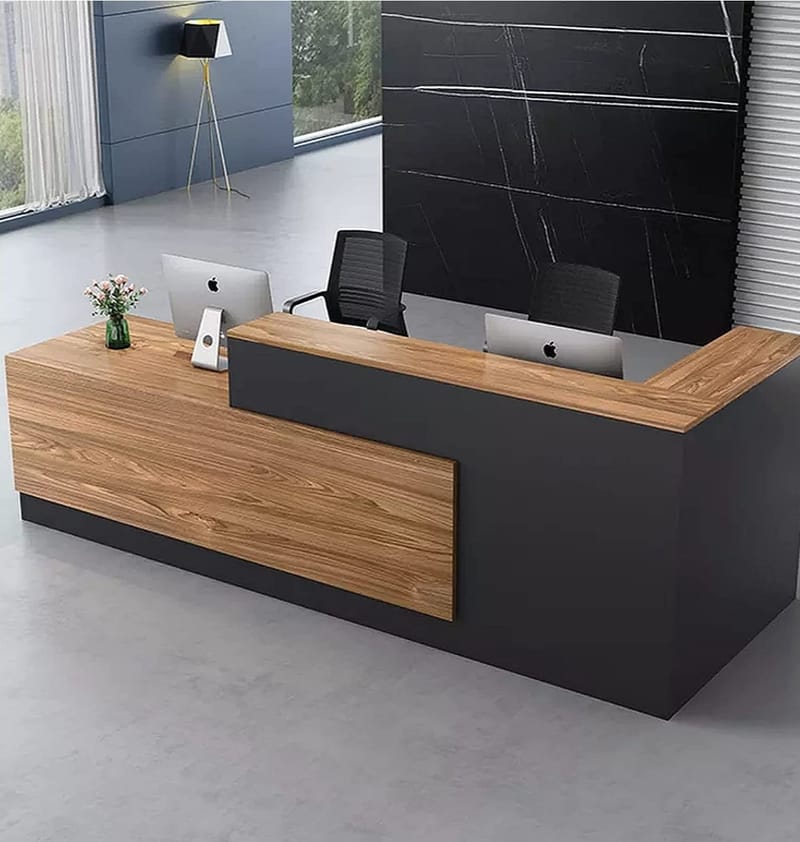 Adjusted Bar Reception Desk w ADA counter Custom Furnitures Collection