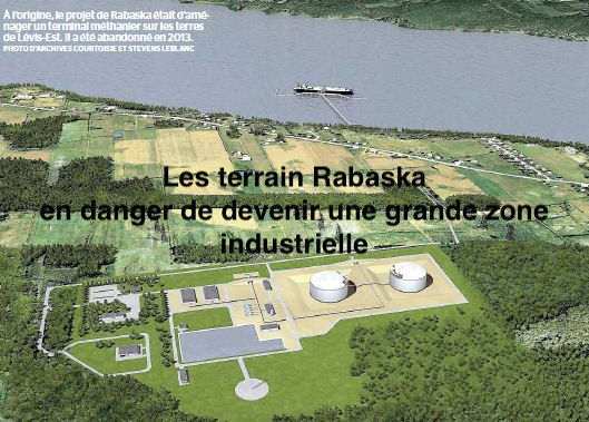 Les terrain Rabaska en danger de devenir une grande zone industrielle