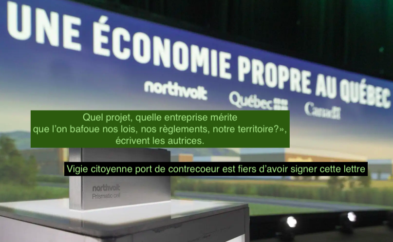 Le 12 janvier 2024 -  Les obligations en matière d’environnement sont-elles respectées dans le projet Northvolt? - Copier