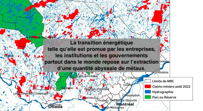 Le 5 février 2024 - «La ruée minière au XXIe siècle»: le mensonge de la transition énergétique