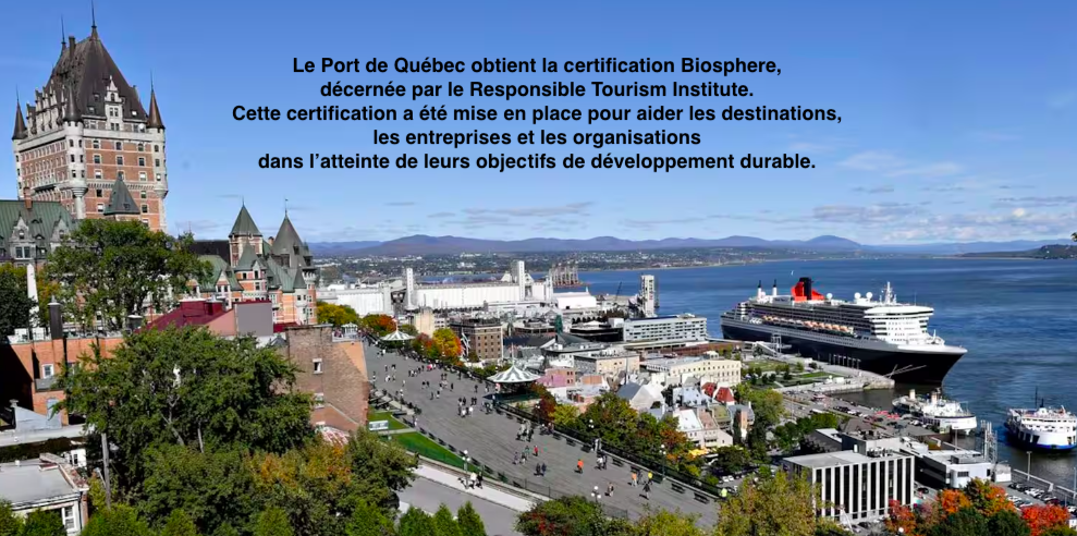 Le 14 février 2024 - Le Port de Québec poursuit son virage vert: obtention d’une certification en développement durable