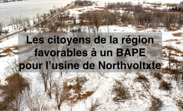 Le 27 février 2024 -Les citoyens de la région favorables à un BAPE pour l’usine de Northvolt
